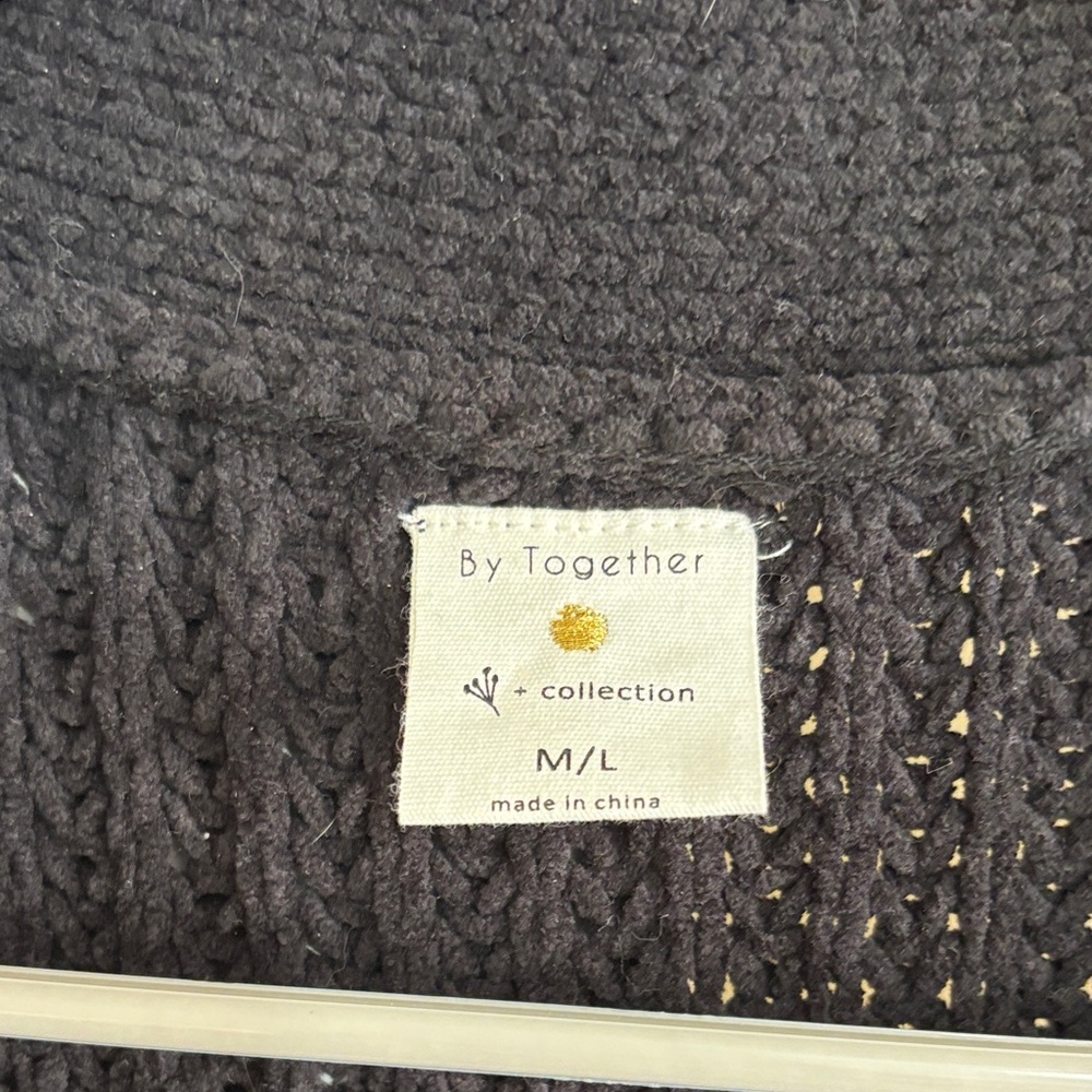 Striped Black and Brown Women's Sweater - Picture 2 of 3